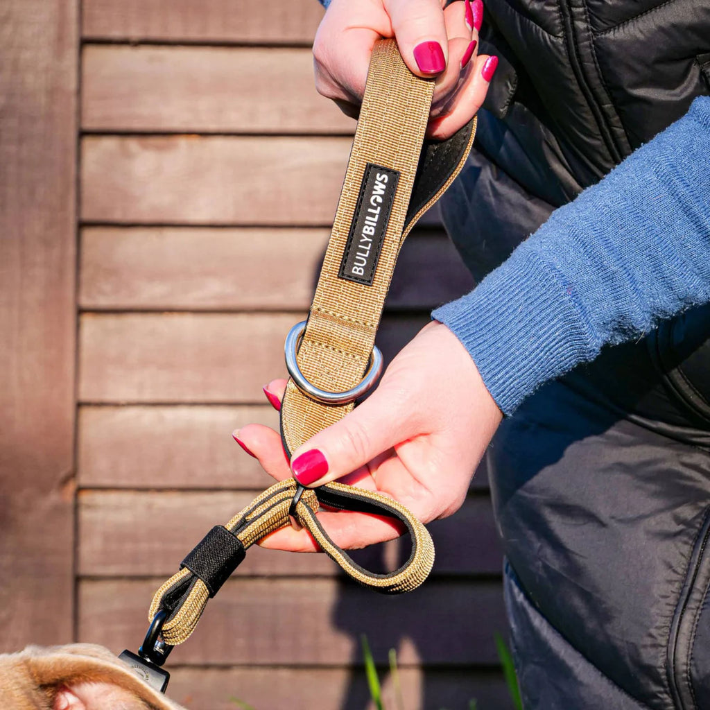 BullyBillows Adjustable Combat Traffic Lead - Military Tan