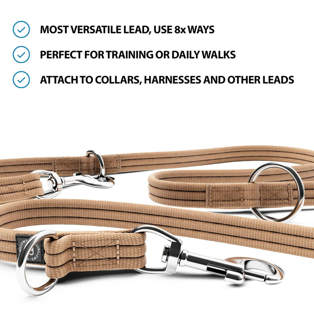 BullyBillows Double Ended Training Lead - Military Tan
