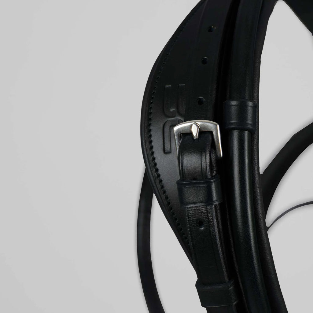 Premier Equine Finetti Rolled Leather Snaffle Bridle - Black