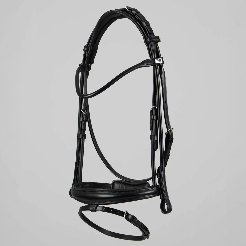 Premier Equine Finetti Rolled Leather Snaffle Bridle - Brown
