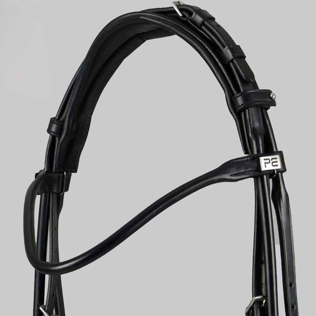Premier Equine Finetti Rolled Leather Snaffle Bridle - Brown