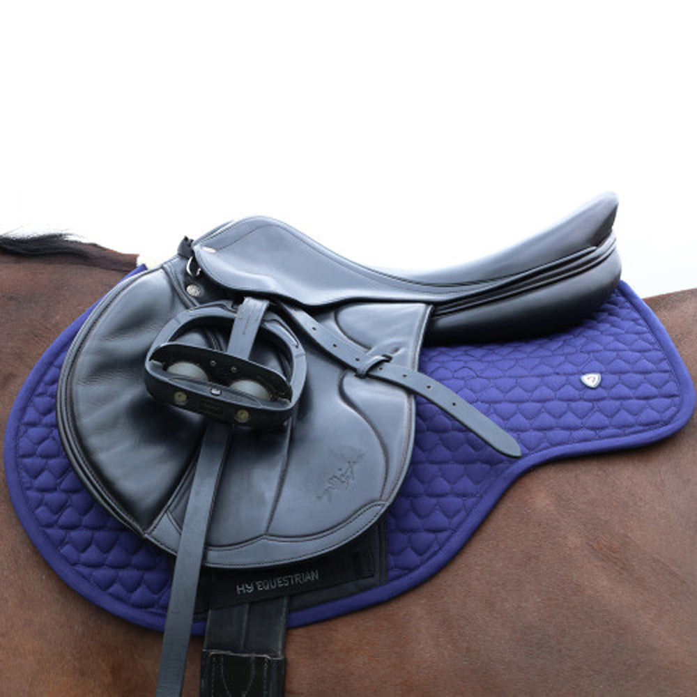 Hy Equestrian ProReaction Shield Close Contact Saddle Pad - Navy