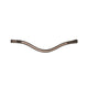 Hy Equestrian Rosciano Rose Gold Browband - Brown/Rose Gold