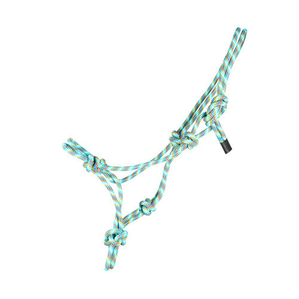 Hy Equestrian Rope Halter - Bright Blue