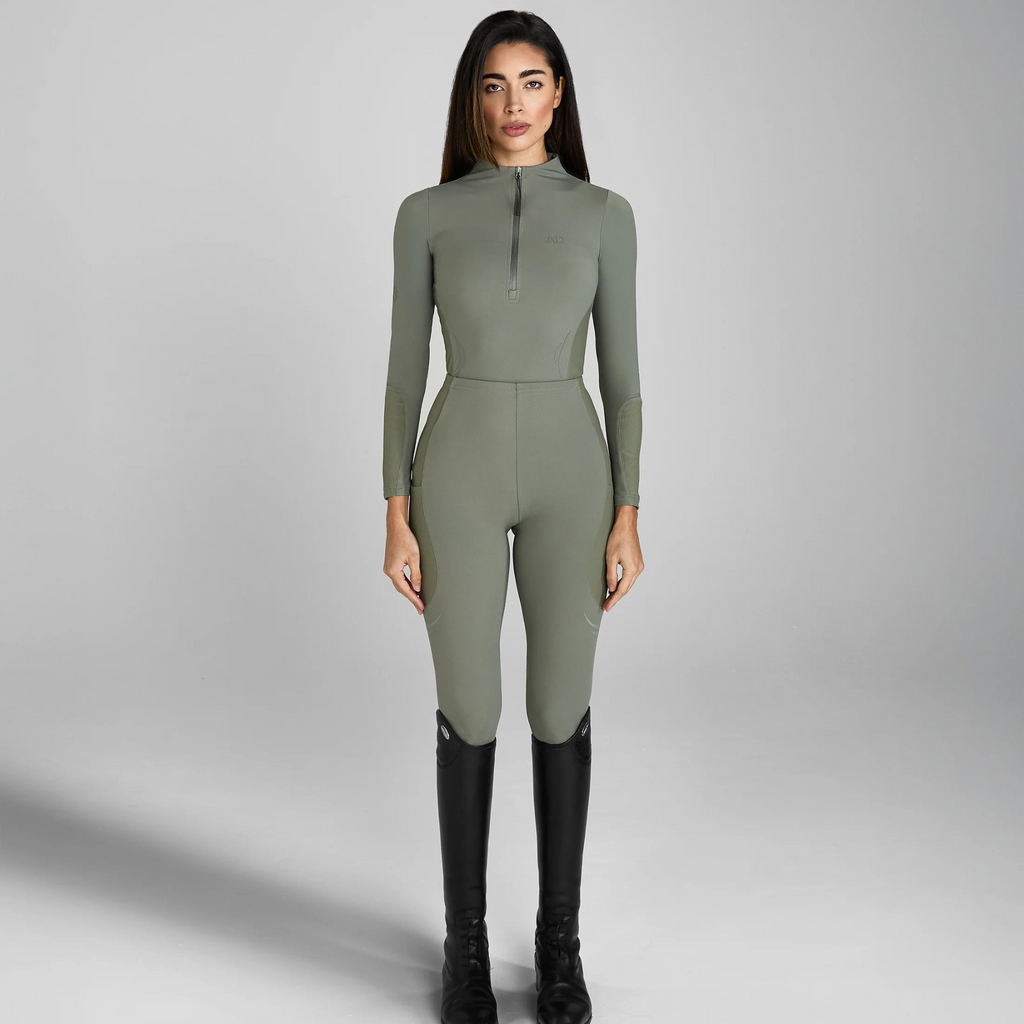 Aztec Diamond Define Long Sleeved Baselayer - Sage