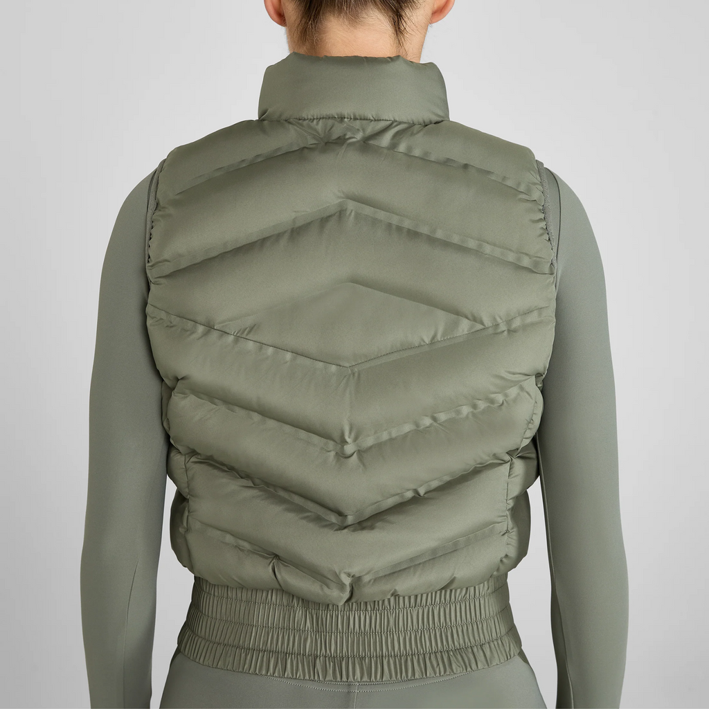Aztec Diamond Lightweight Gilet - Sage