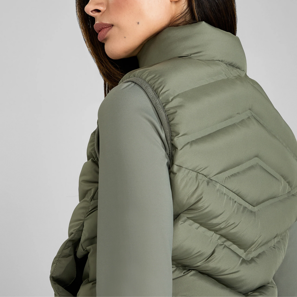 Aztec Diamond Lightweight Gilet - Sage