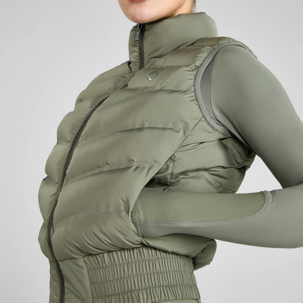 Aztec Diamond Lightweight Gilet - Sage