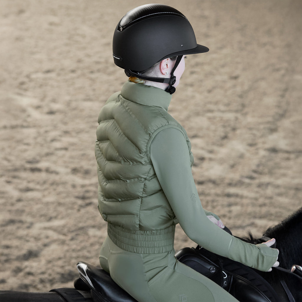 Aztec Diamond Lightweight Gilet - Sage