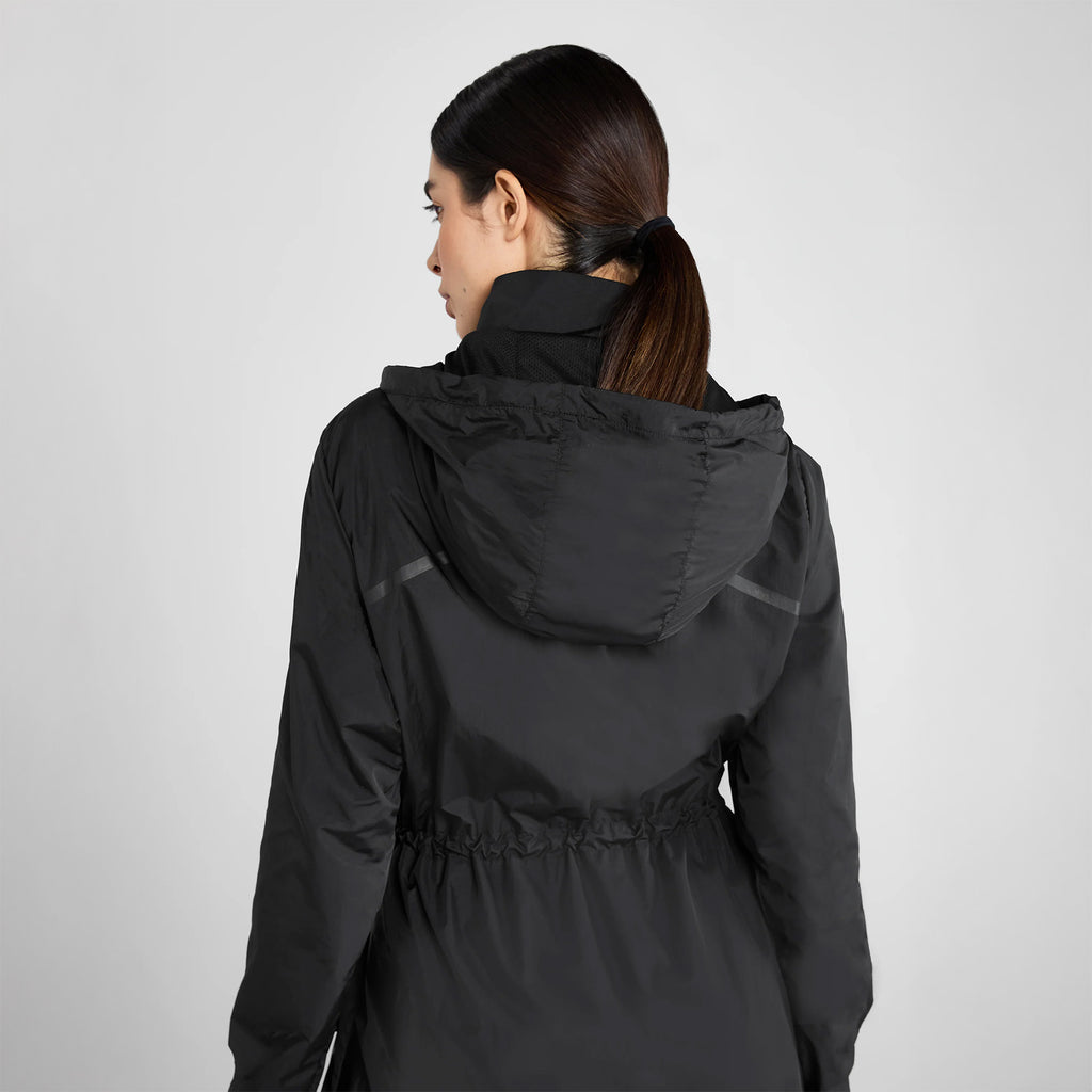 Aztec Diamond Lightweight Rain Jacket - Black