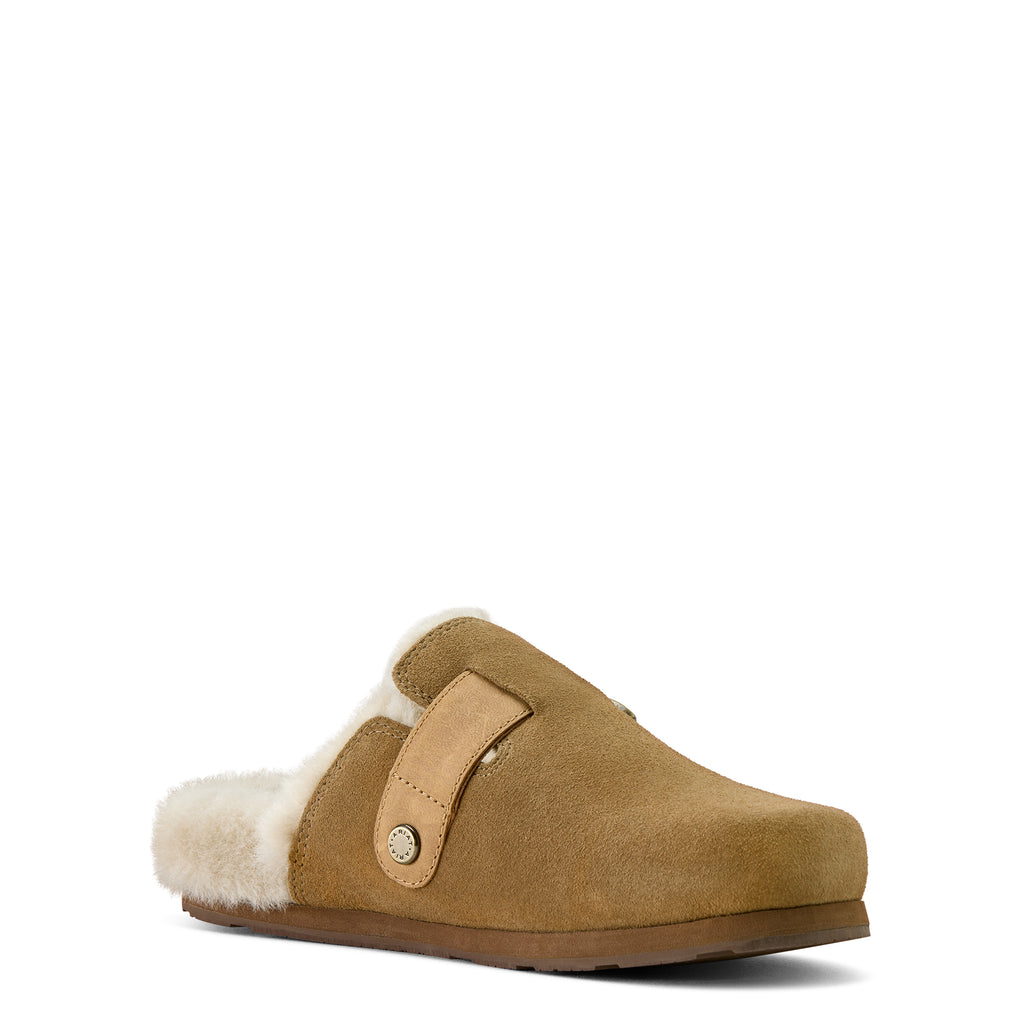 Ariat Ladies Country Mule Sherpa - Ranch Brown Suede
