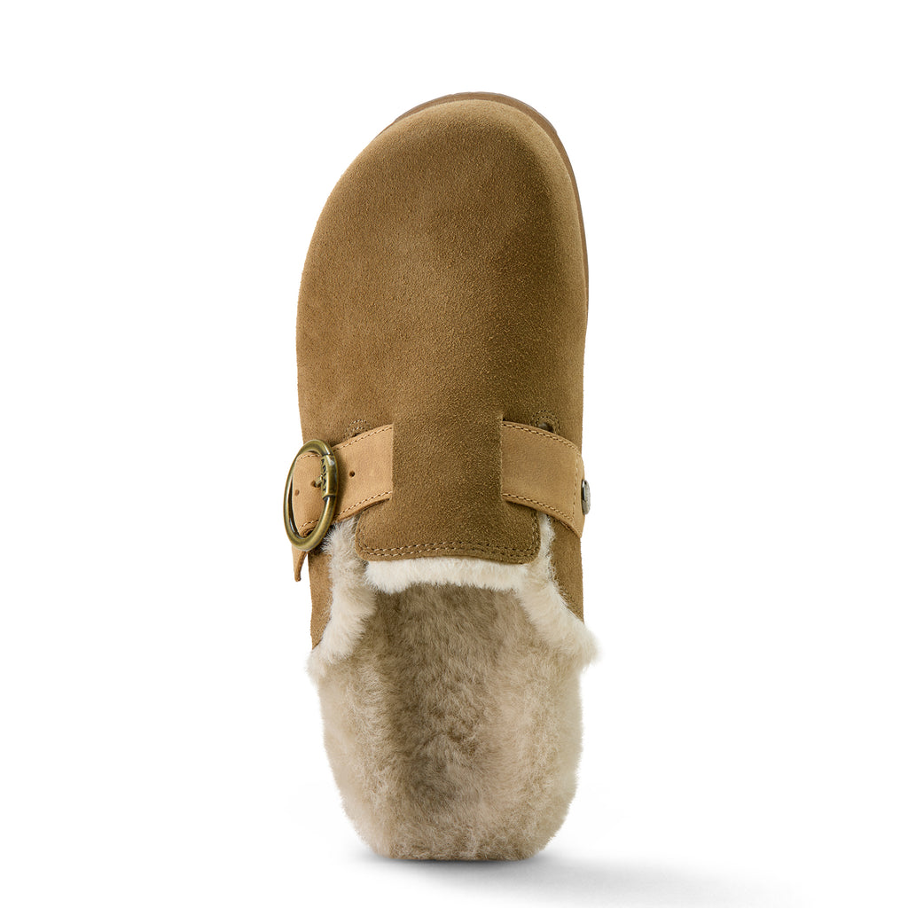 Ariat Ladies Country Mule Sherpa - Ranch Brown Suede
