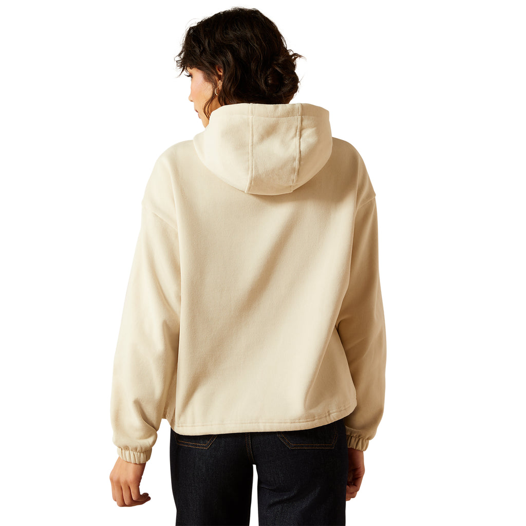 Ariat Ladies Sendero Yeehaw Hoodie - Oyster Grey