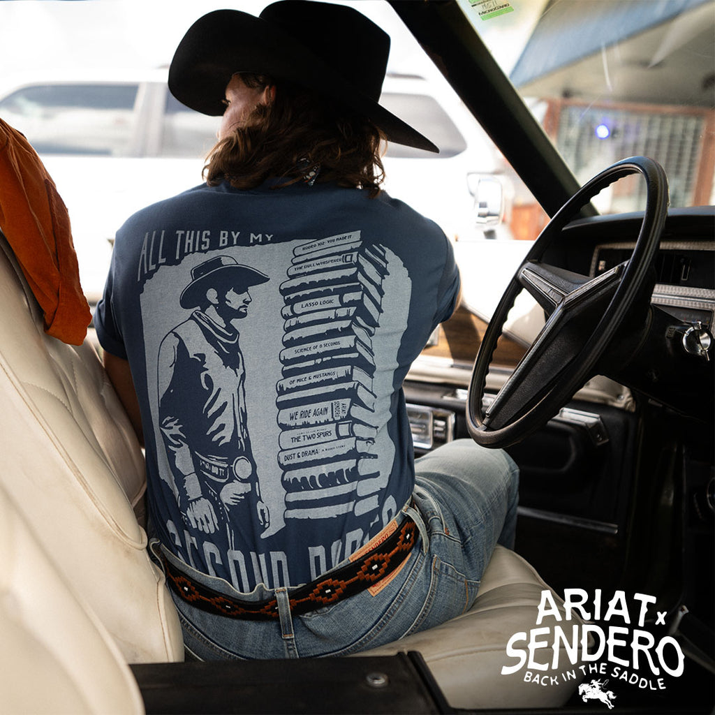 Ariat Mens Sendero Second Rodeo Short Sleeve T-Shirt - Dark Denim