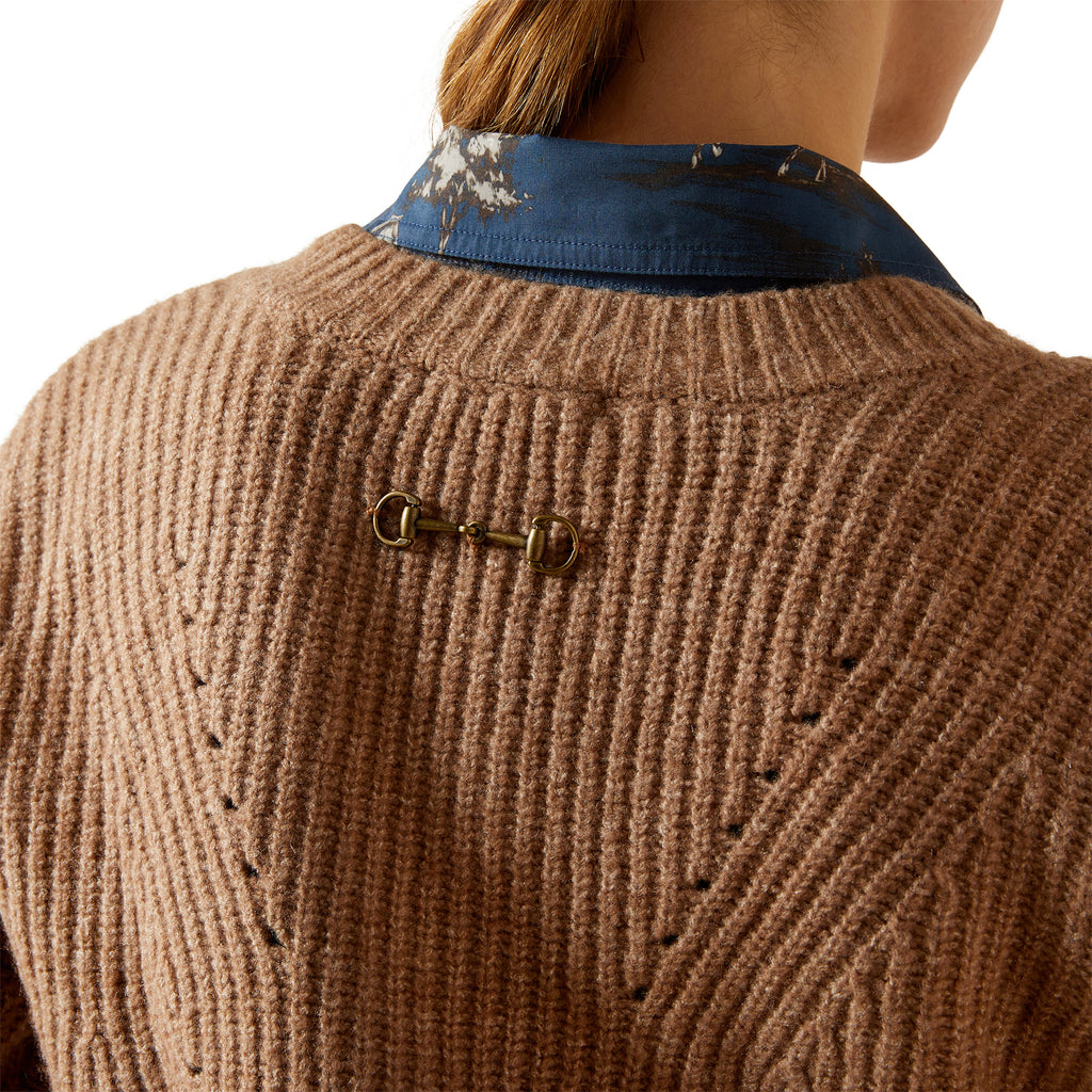 Ariat Ladies Blaydon Sweater - Woodsmoke Heather
