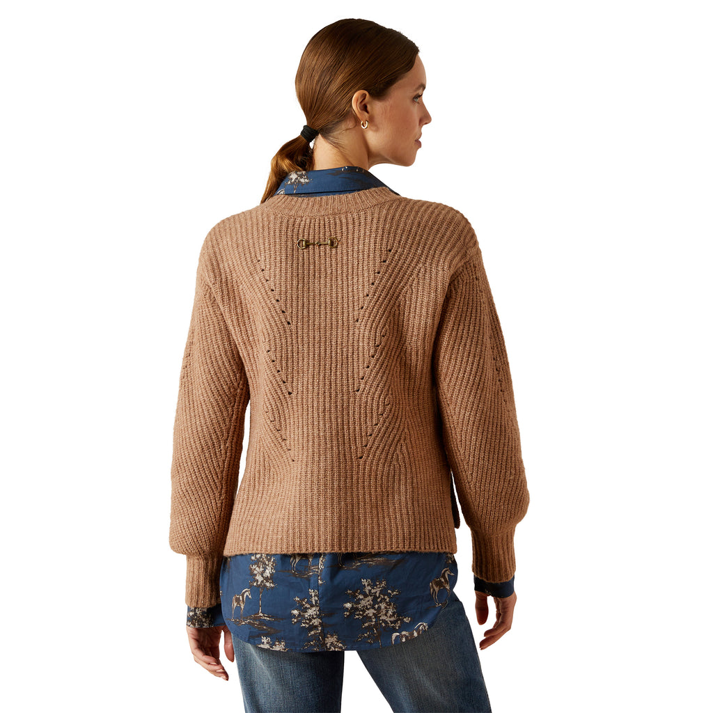 Ariat Ladies Blaydon Sweater - Woodsmoke Heather