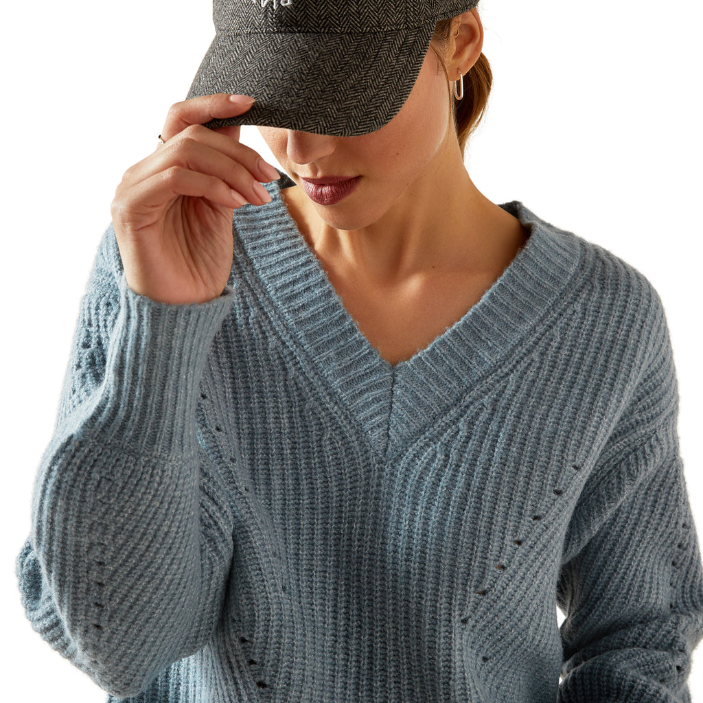 Ariat Ladies Blaydon Sweater - Spring Lake Heather
