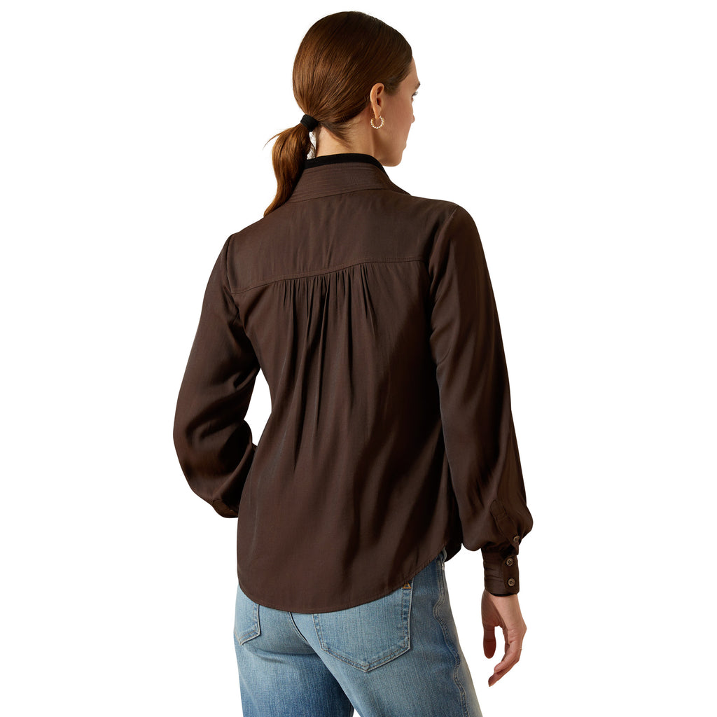 Ariat Ladies Kildwick Blouse  - Coffee Bean