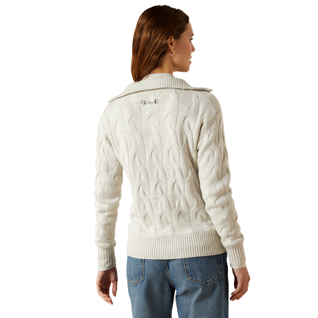 Ariat Ladies Alamere 1/2 Zip Sweater - Moonstruck Heather