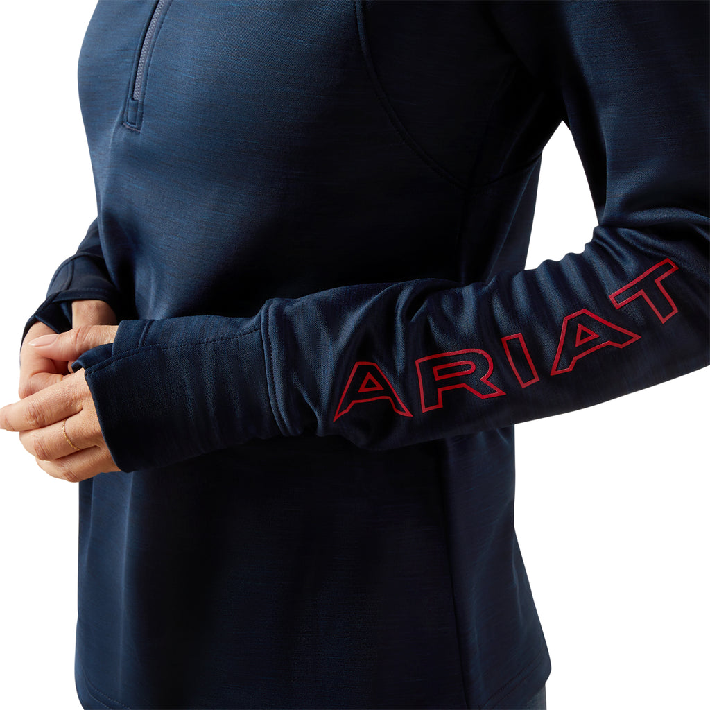 Ariat Ladies Team EQ 1/2 Zip Pullover - Navy