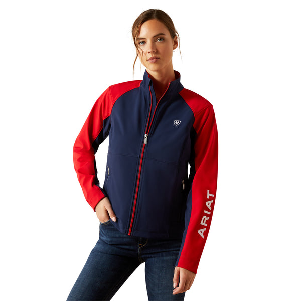 Ariat Ladies Team EQ Jacket - Navy Team/Red