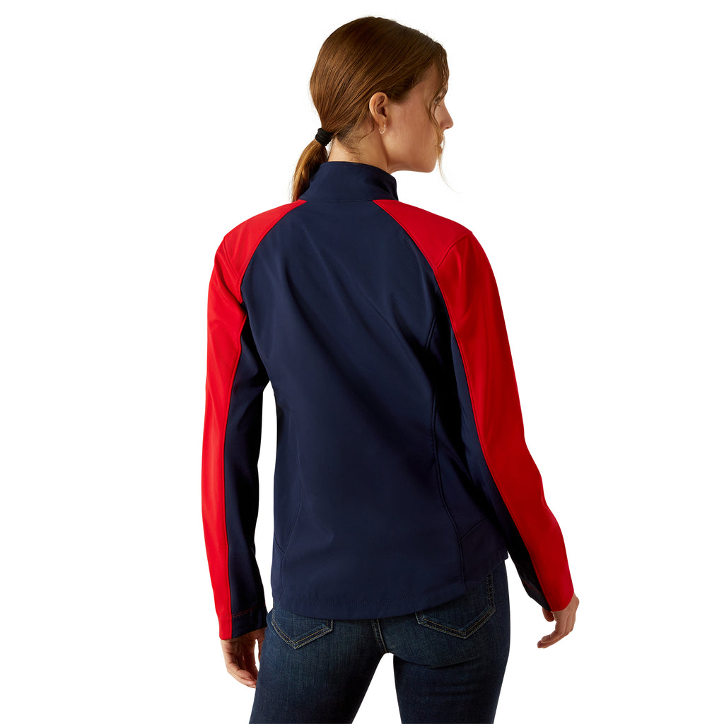 Ariat Ladies Team EQ Jacket - Navy Team/Red