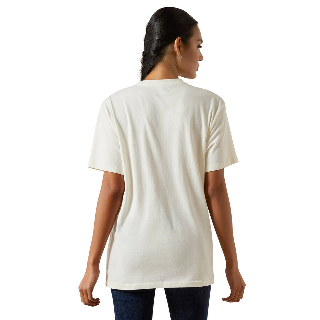 Ariat Ladies Aces Short Sleeve T-Shirt - Papyrus