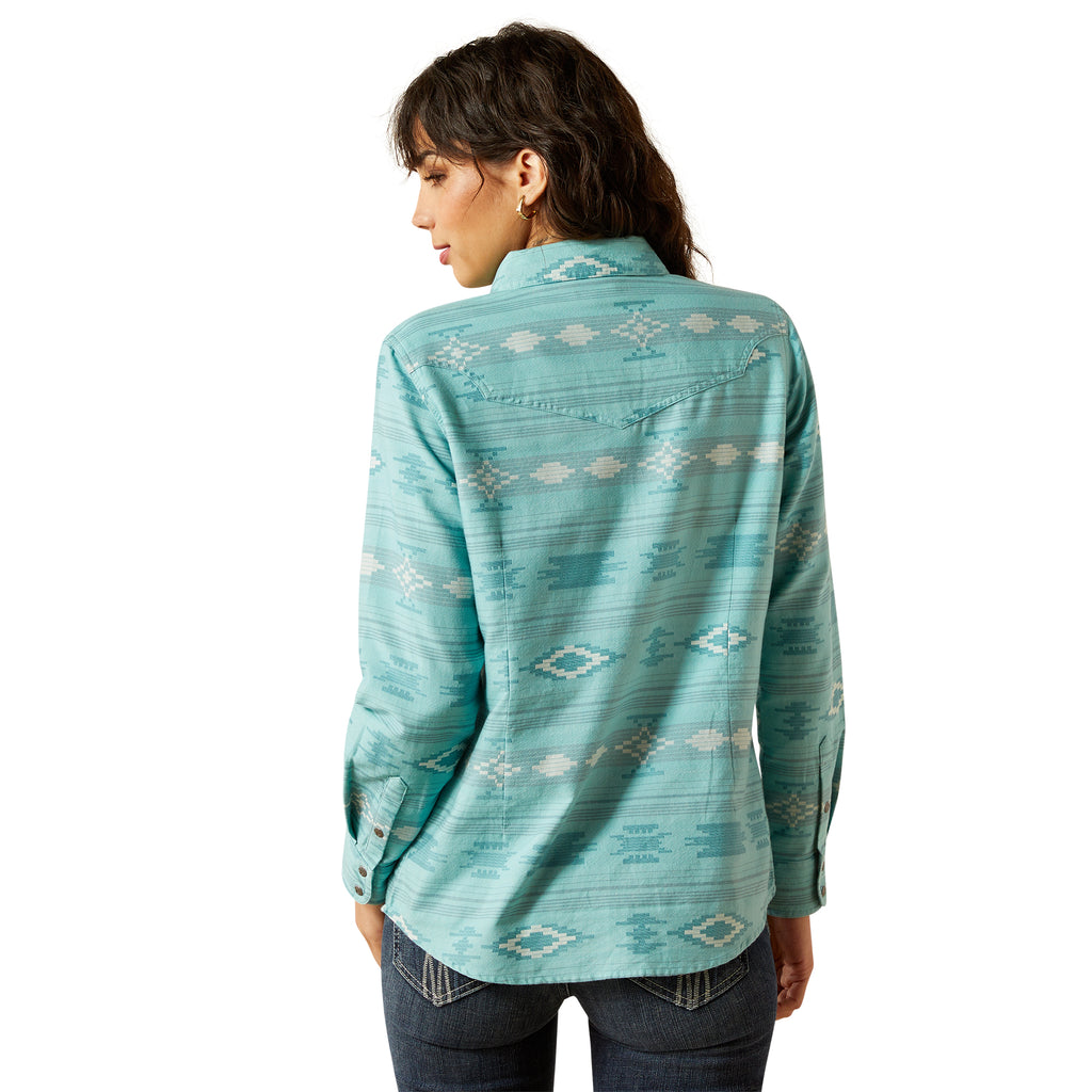 Ariat Ladies Montana Western Snap Shirt - Montana Blanket Jacquard