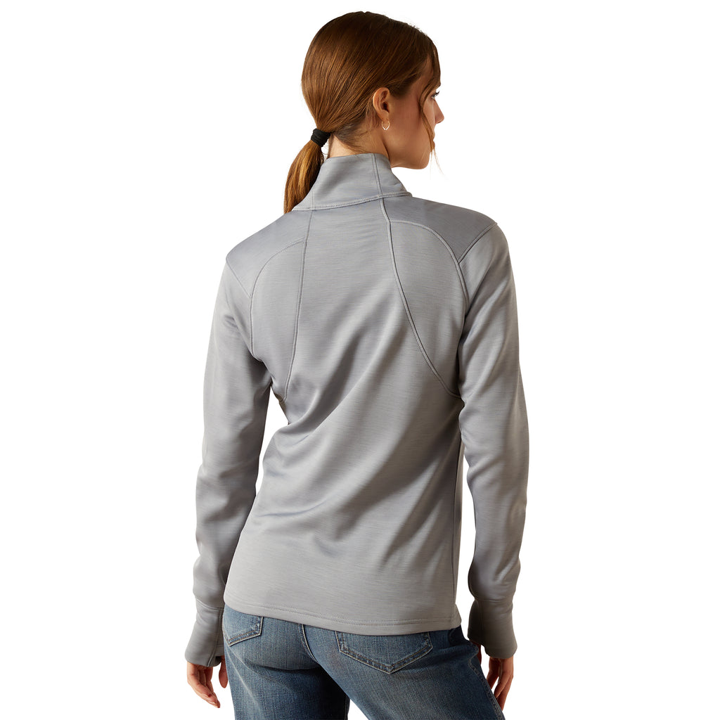 Ariat Ladies Team EQ 1/2 Zip Pullover - Alloy Heather
