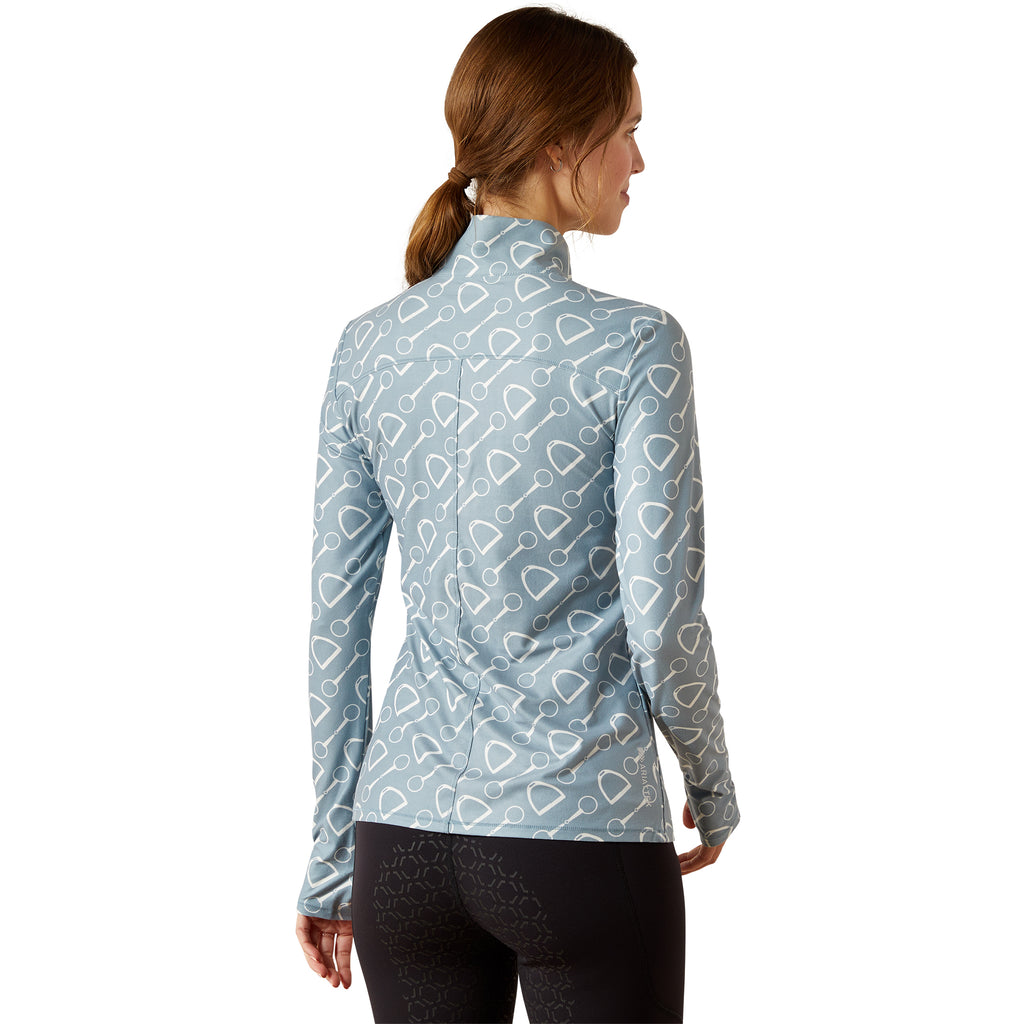 Ariat Ladies Lowell 3.0 1/4 Zip Long Sleeved Baselayer - Hardware Print