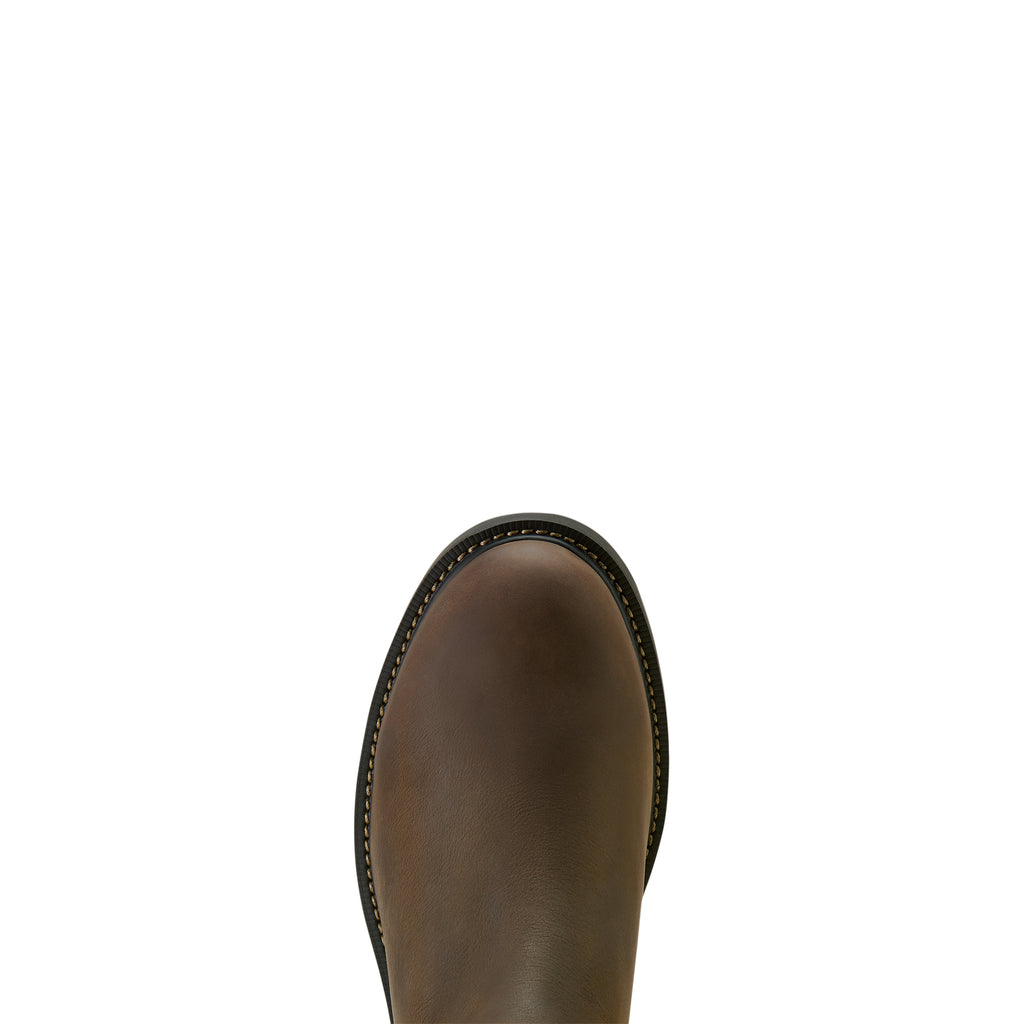 Ariat Mens Groundbreaker Chelsea H20 Work Boot - Dark Brown