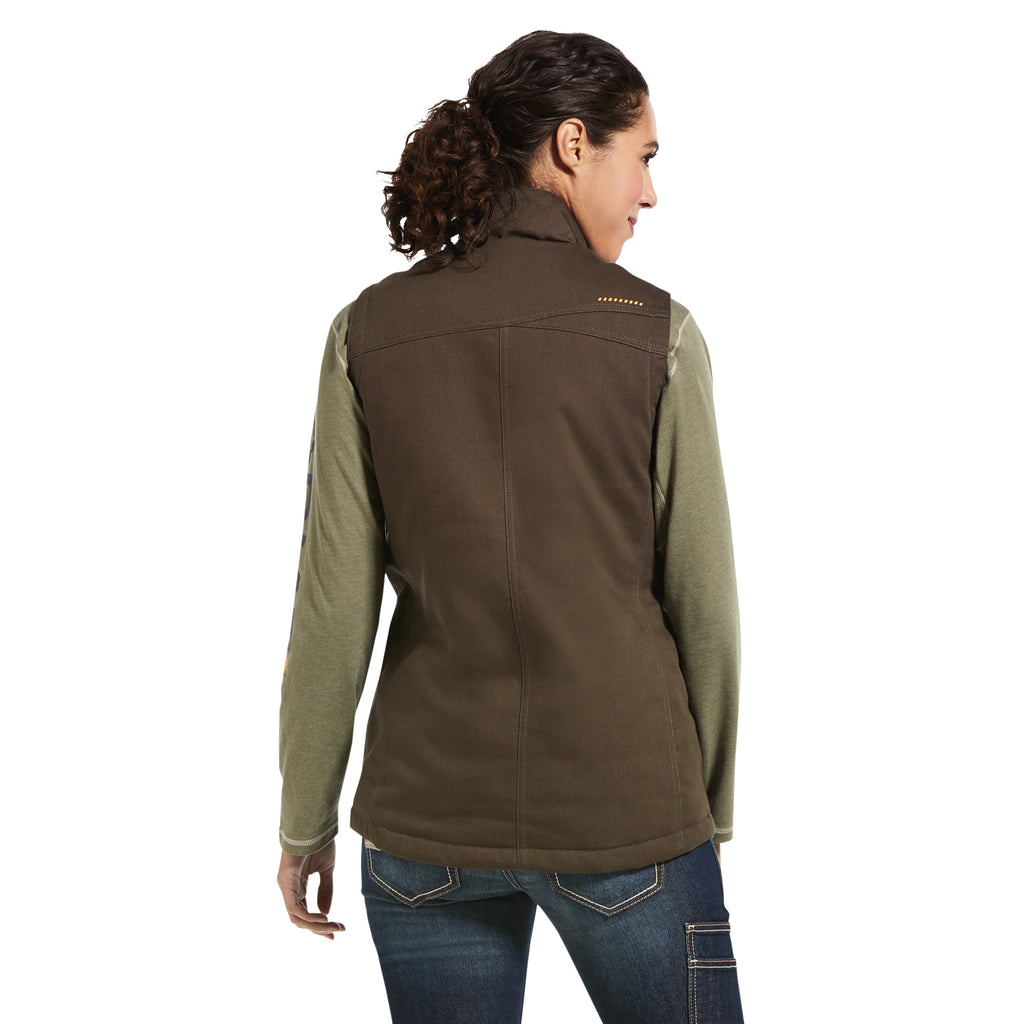 Ariat Ladies Rebar Duracanvas Insulated Vest - Wren