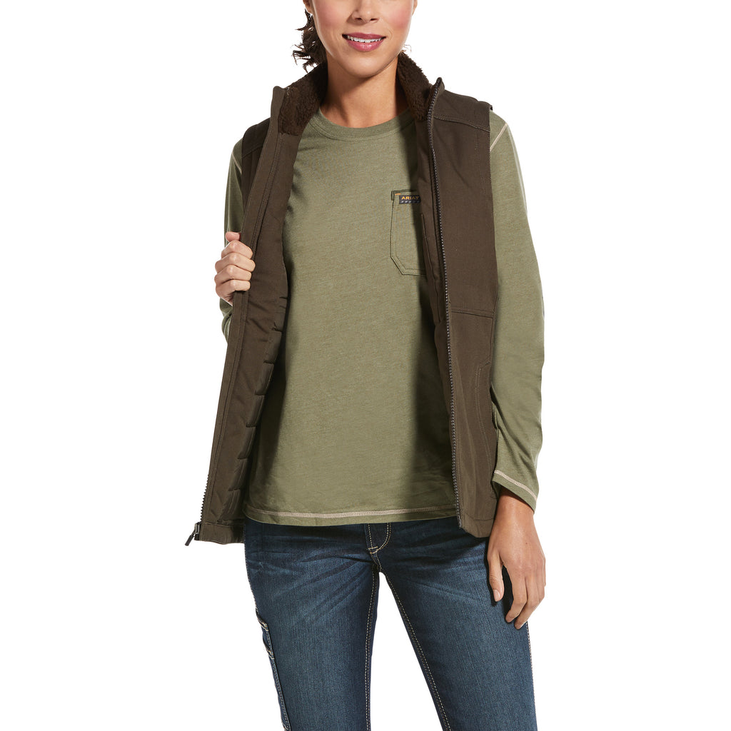 Ariat Ladies Rebar Duracanvas Insulated Vest - Wren