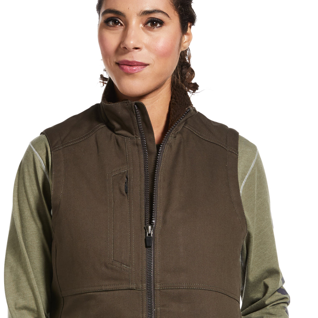 Ariat Ladies Rebar Duracanvas Insulated Vest - Wren