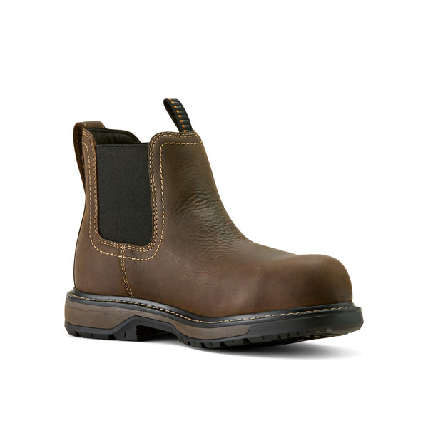 Ariat Ladies Riveter Chelsea H20 Composite Toe Work Boot - Dark Brown