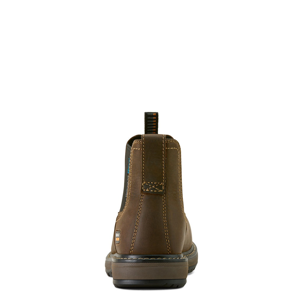 Ariat Ladies Riveter Chelsea H20 Composite Toe Work Boot - Dark Brown