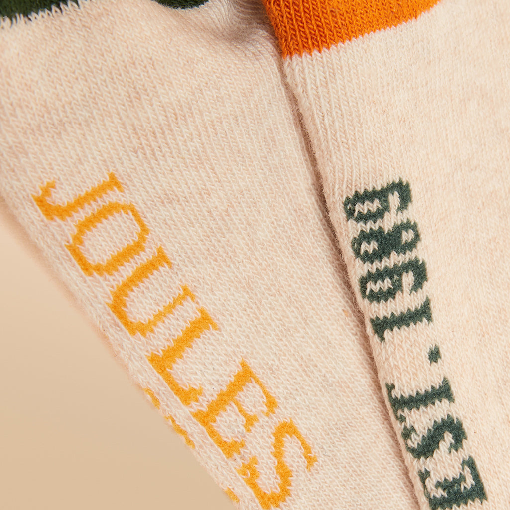 Joules Boys Volley Socks - Khaki/Cream