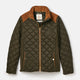 Joules Ladies Braemar Luxe Quilted Coat - Khaki Green