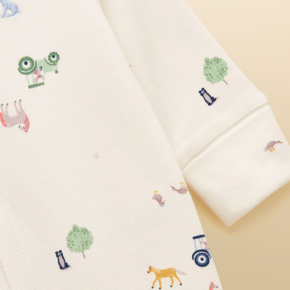Joules Razamataz Babygrow - Cream Farm