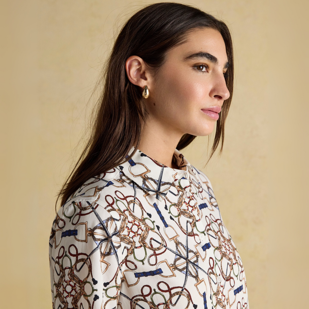 Joules Ladies Claudia Shirt - Cream
