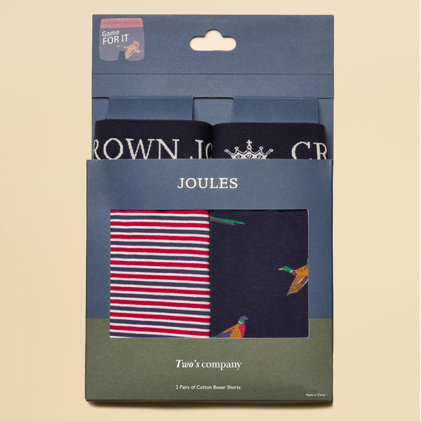Joules Mens Crown Joules Boxers - Orange/Navy