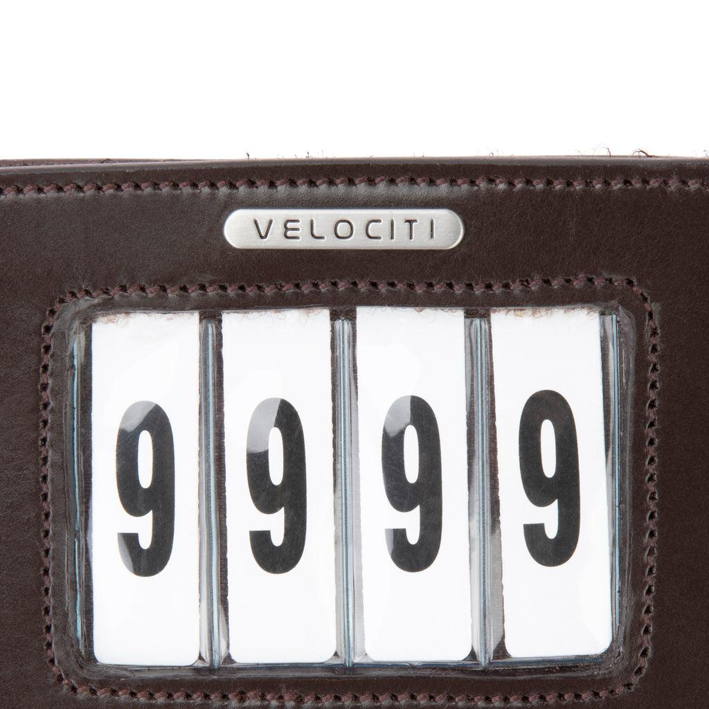 Velociti Saddlecloth 4 Number Holder - Havana