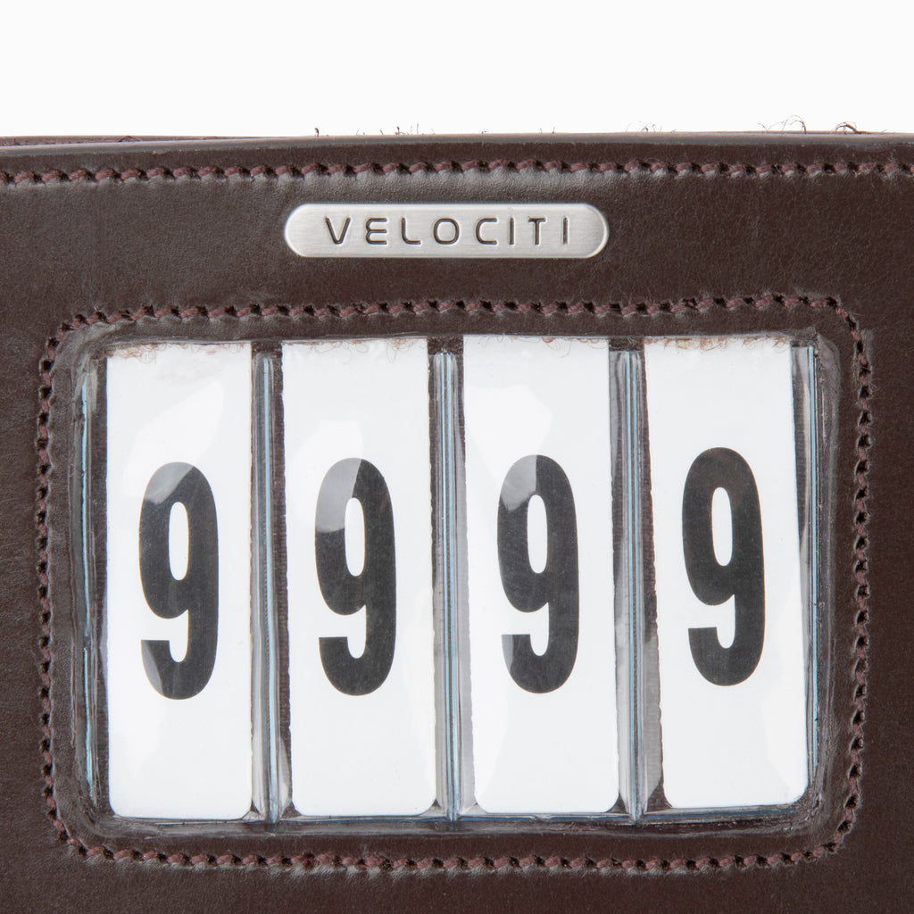 Velociti Saddlecloth 4 Number Holder - Havana