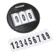 Velociti Round Number Holder - Black