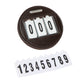Velociti Round Number Holder - Havana
