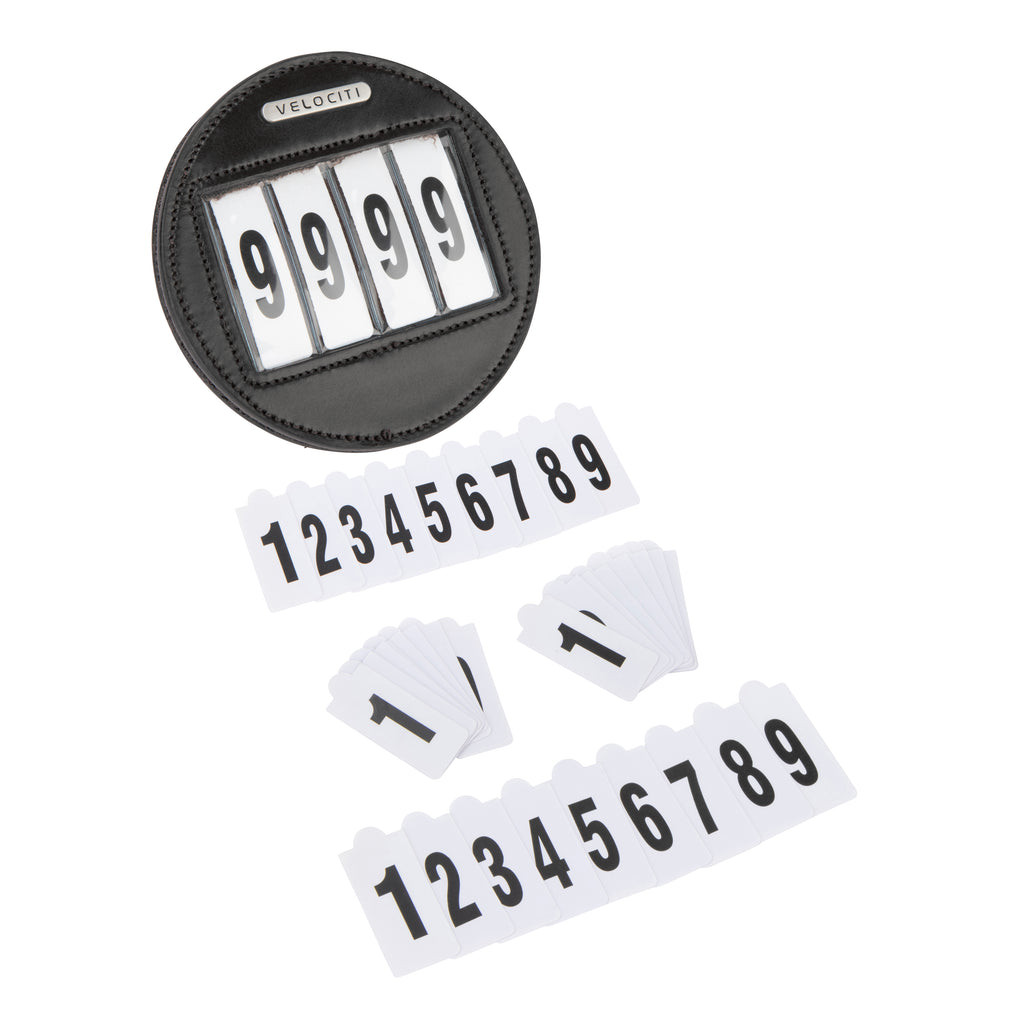 Velociti Round 4 Number Holder - Black