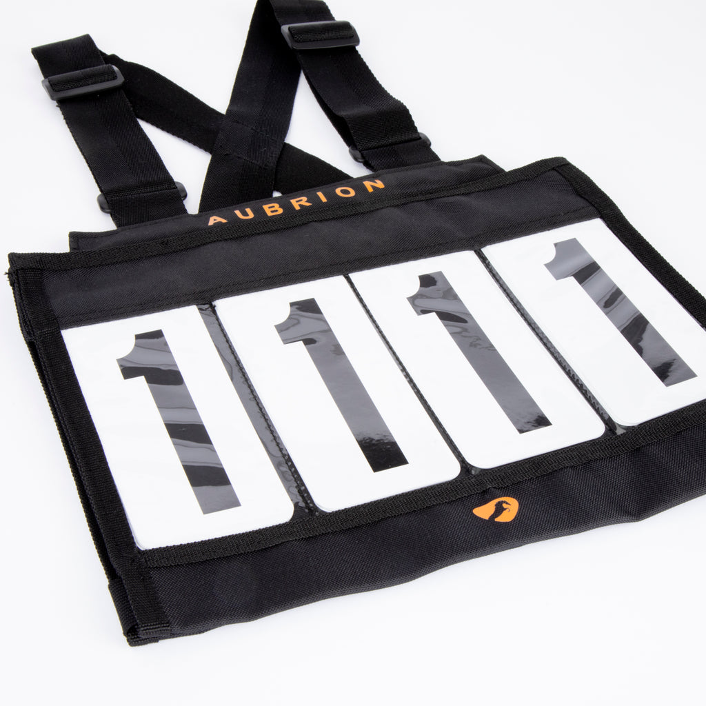 Aubrion Number Bib Set - Black