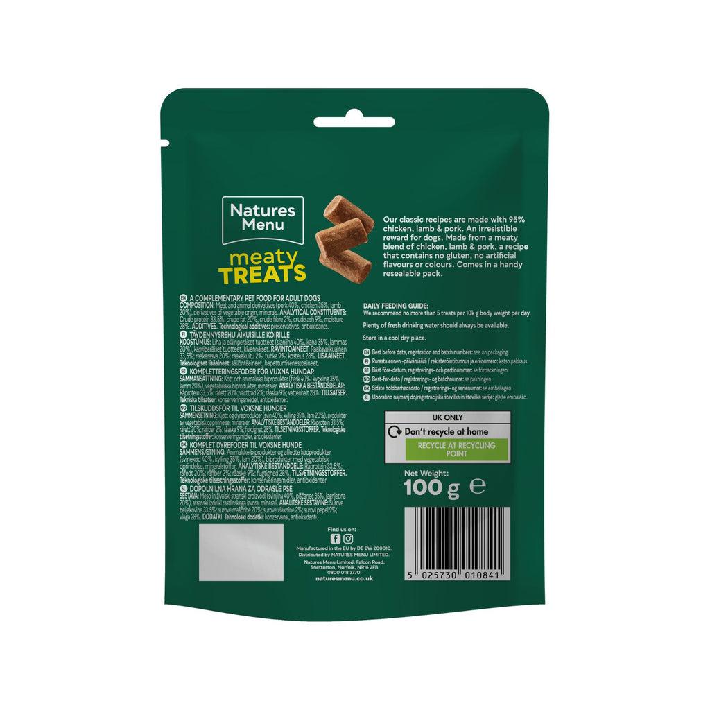 Natures Menu Dog Treat - Lamb and Chicken