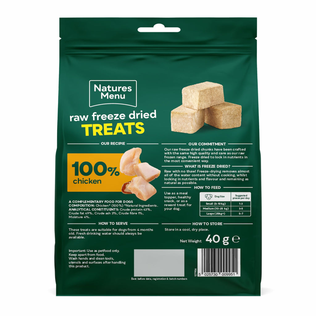 Natures Menu Freeze Dried Chunks - Chicken