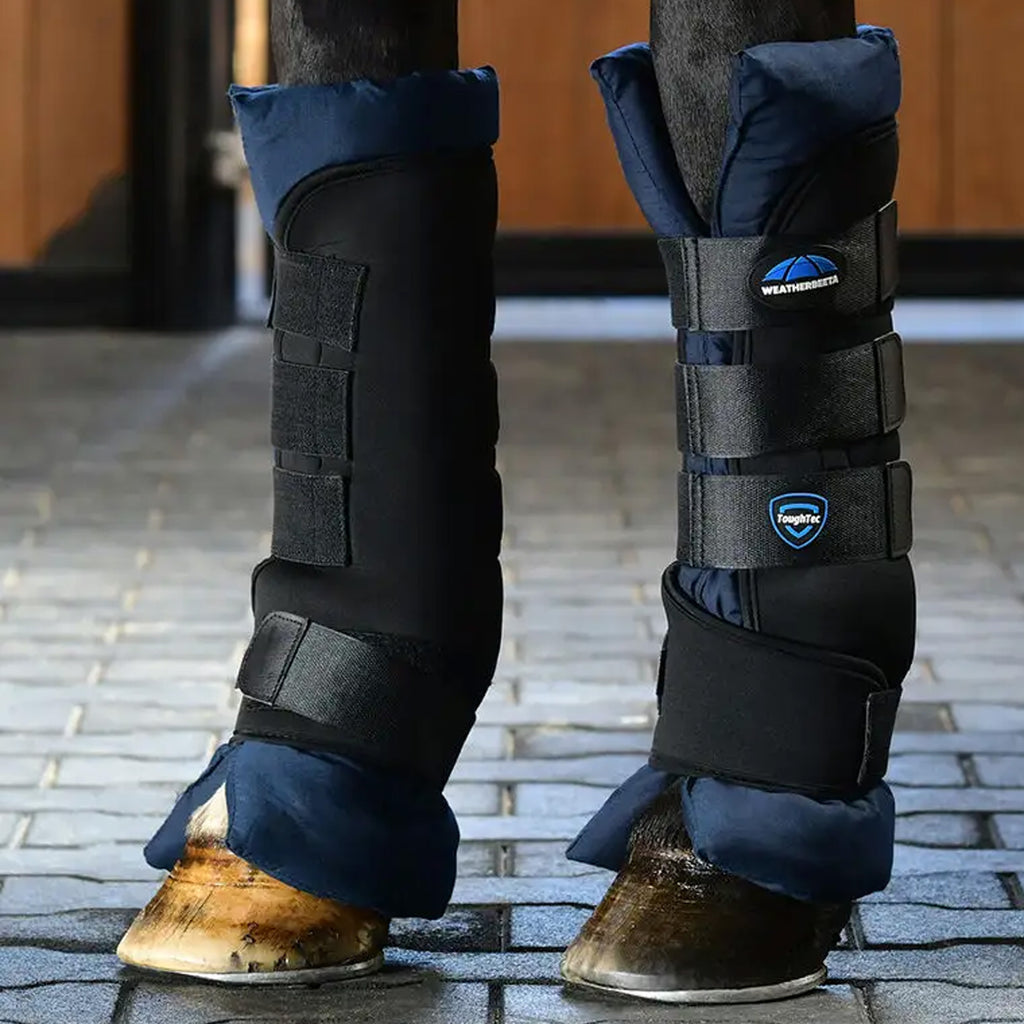 WeatherBeeta Tough-Tec Stable Boot Wraps - Black/Navy